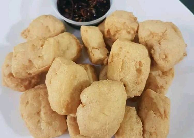 Resep Camilan siang Hari tahu goreng sambal kecap, Enak Banget