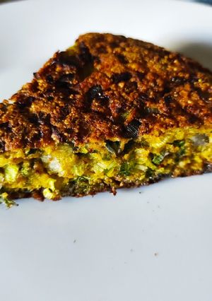 Una foto de Tortilla de puerros