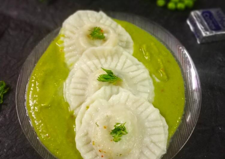 Step-by-Step Guide to Prepare Perfect Matar /green peas sauce in cheese ravioli