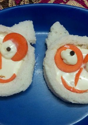 A picture of Easy Spooky Halloween sandwich.