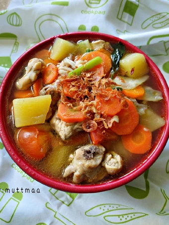 Langkah Gampang Menyiapkan Resep 14.Sup Ayam,Simple, Gurih dan Enak yang Lezat Sekali Anti Ribet, Sempurna