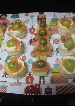 Una foto de Aperitivos de lujo con sobras