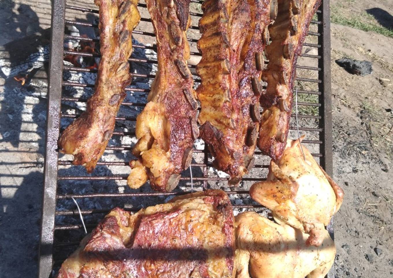 Carne asada a la estaca