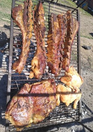 Una foto de Carne asada a la estaca