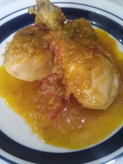 Una foto de Piernitas de pollo al mango