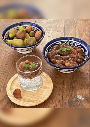 Une photo de Compotée de figues à la vanille
