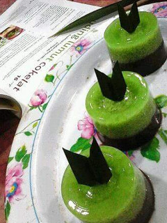 Foto resep Puding lumut coklat