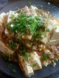 Hình của món Đậu phụ sốt thịt.