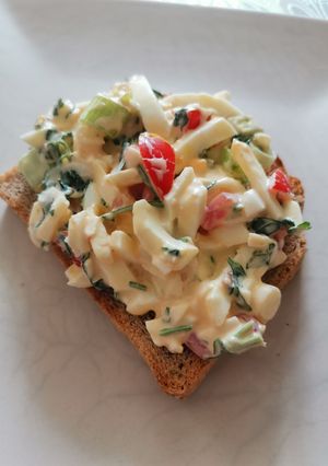 Zöldséges tojáskrém recept fotója