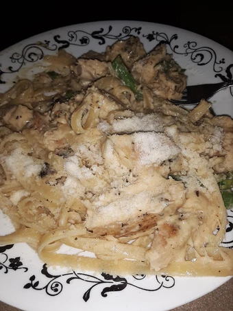 Recipe Homemade Chicken Alfredo with Asparagus the So Delicious Really delicious