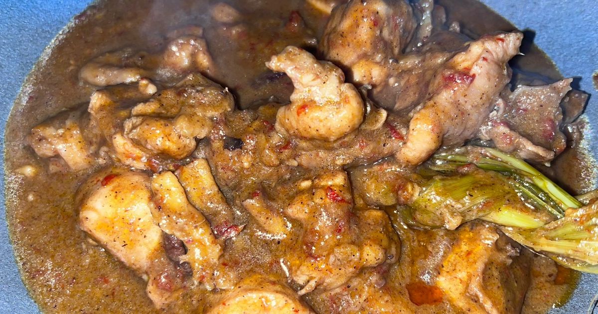 Rendang ayam simple enak