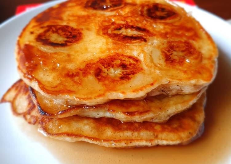 Fluffy banana pancakes (teruji)
