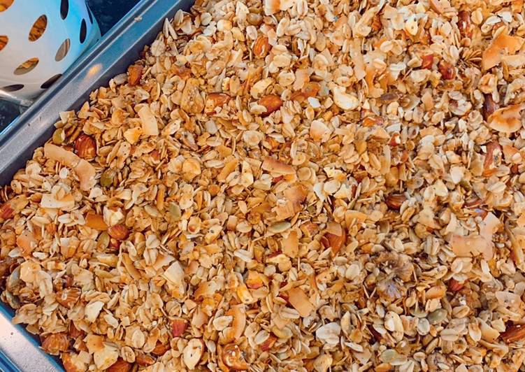 Easiest Way to Prepare Super Quick Homemade Healthy Nutty Granola Recipe