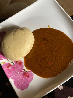 A picture of Semo and dry okro.