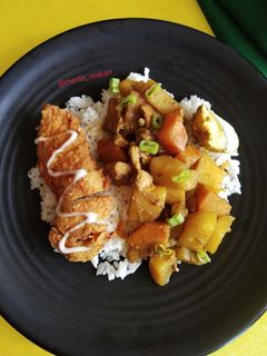 Foto resep Chicken katsu curry rice