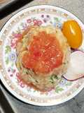 Tartare de saumon à l'aloé véra