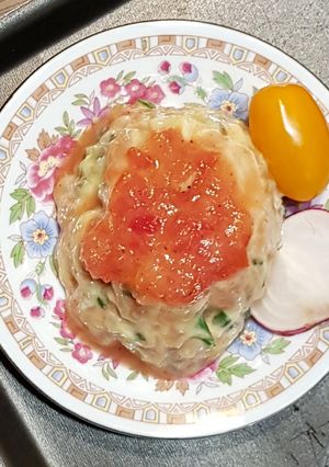 Une photo de Tartare de saumon à l'aloé véra