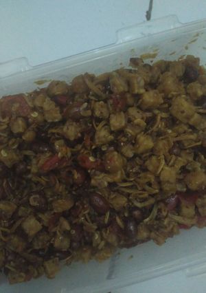 Foto resep Sambel teri medan kacang tempe (bumbu ulek)