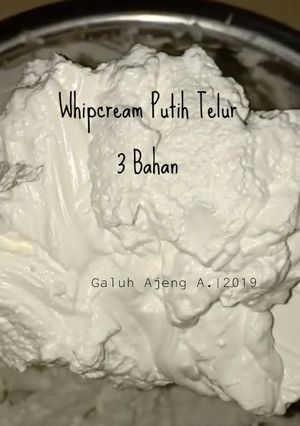 Foto resep Whipcream Putih Telur (Ekonomis No Amis)