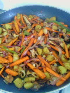 A picture of Veggie Sharwarma Filling.