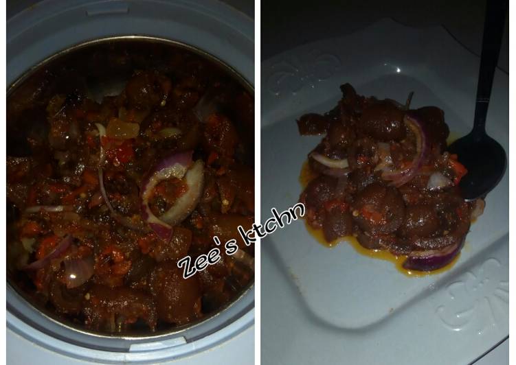 Easiest Way to Best At Home Gbomo(ganda) sauce to go with rice and yam