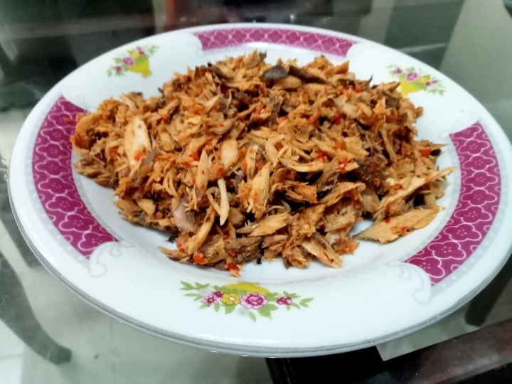 Cara Mudah Membikin Resep Ikan Cue Tongkol Suwir balado yang Lezat Anti Ribet, Uenak Banget