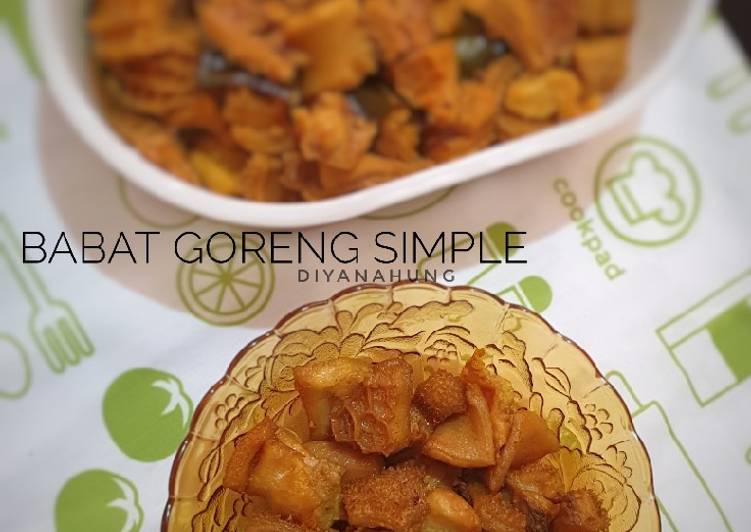 Cara Gampang Membuat Babat Goreng Simple, Bisa Manjain Lidah