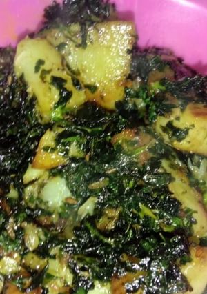 A picture of Methi Sabzi.
