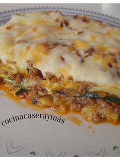 Una foto de Lasaña de calabacín