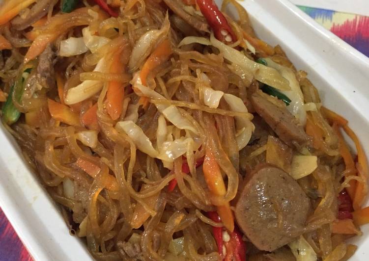 Resep mudah Shirataki dan Sohun Goreng Mantul Banget