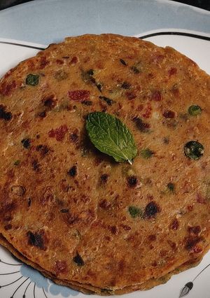 A picture of Sweet potato paratha.