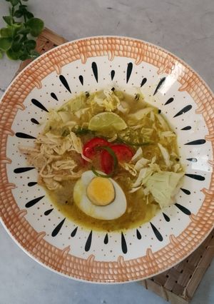 Foto resep Soto Ayam Kuah santan