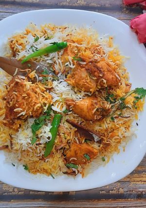 A picture of Chicken Tikka Biryani.