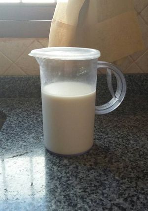 Una foto de Leche de avena