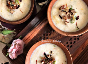 A picture of Sooji Ki Kheer / Semolina Pudding / Rava Payasam.
