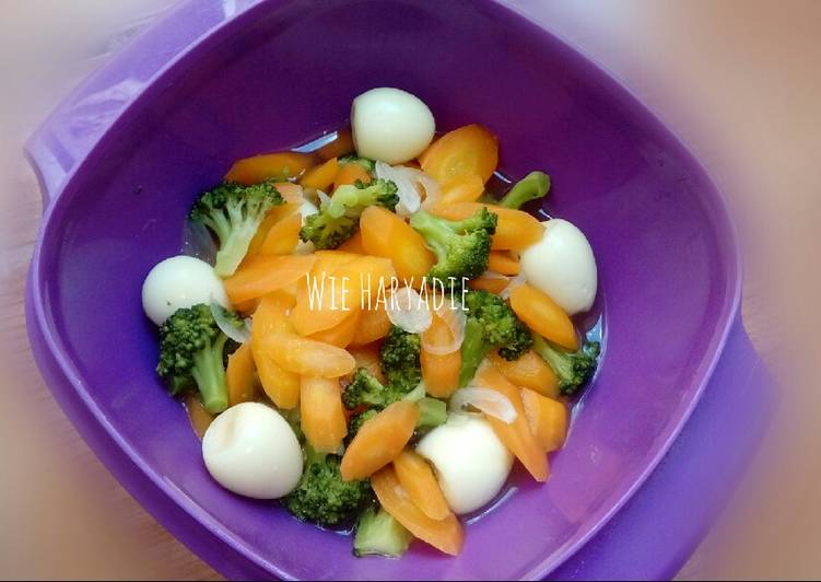 Cara mudah Membuat Oseng brokoli telur puyuh Lezat