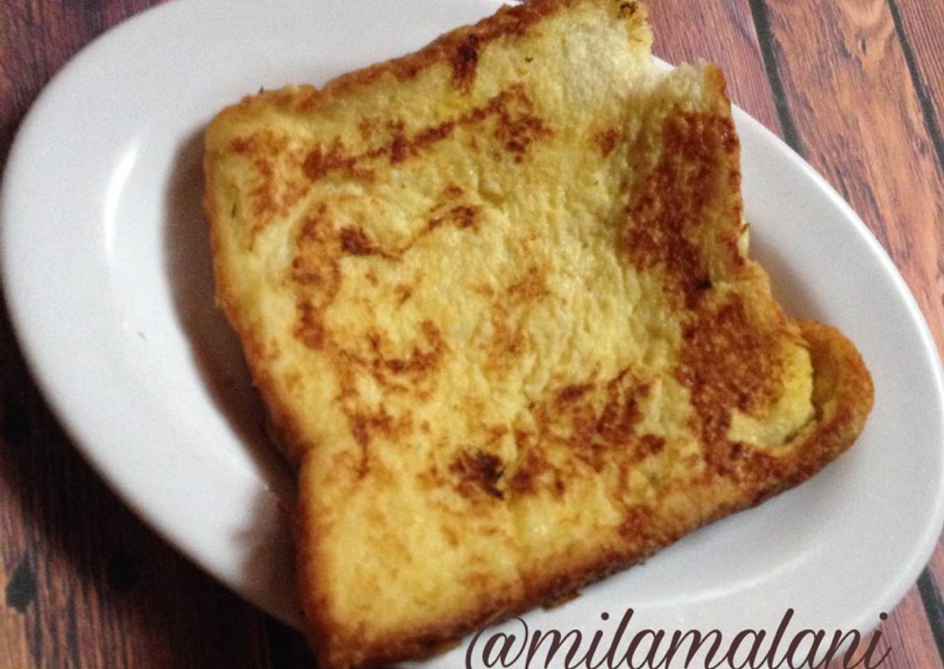 French toast simple (roti panggang utk MPASI)