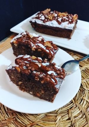 Una foto de Brownie para celiaco con maní y avena