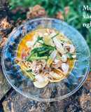 Mực lá xào nghệ hành