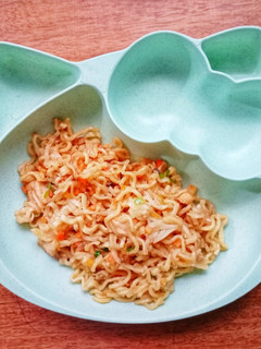 Foto resep Day. 388 Breakfast: Mie Goreng Teriyaki (18 month+)
