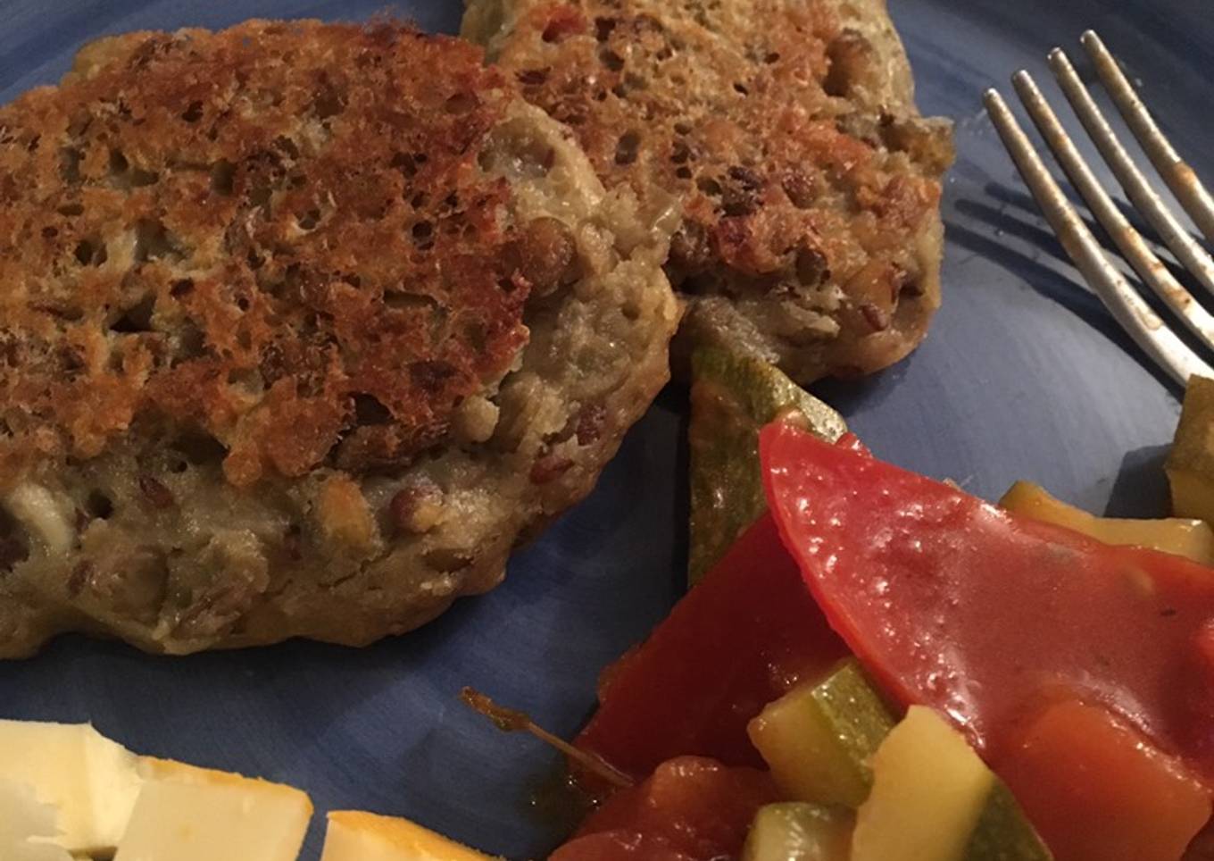 Hamburguesas de lentejas (de ayer)