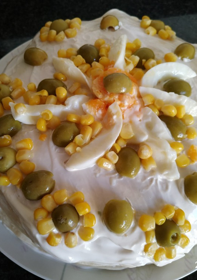 Una foto de Tarta salada de tortitas Thermomix