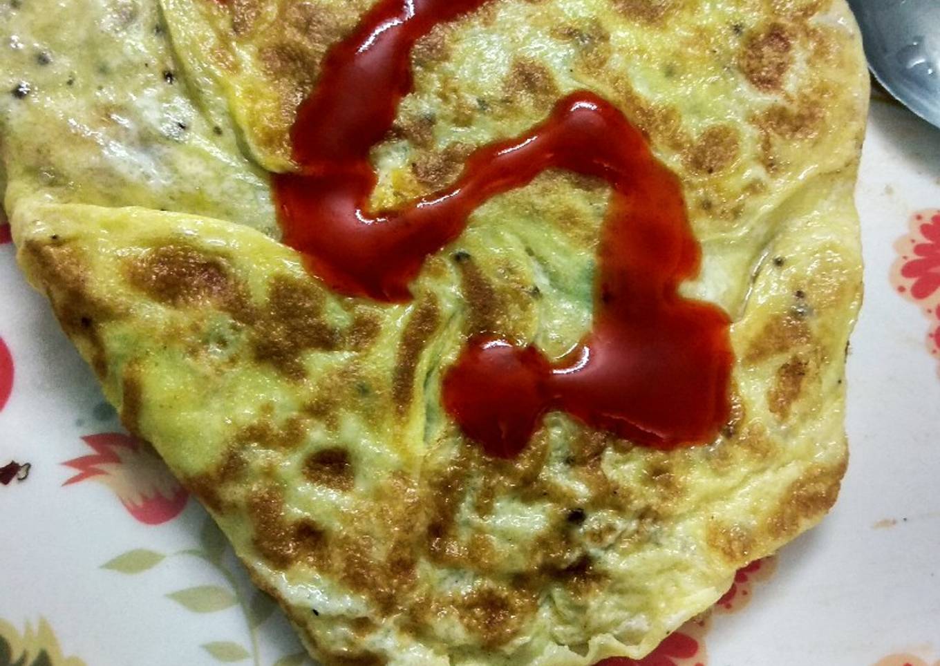 Egg wrapped fried rice | omurice rice/Omelette rice