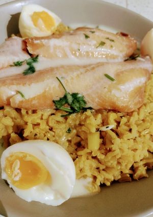 A picture of Brown rice kedgeree.