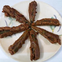 A picture of Bhindi Pakore | Delicacy of Rajasthan.