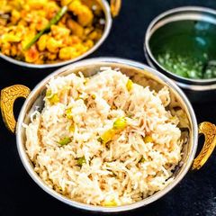 A picture of Bhuge chawal.