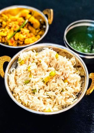 A picture of Bhuge chawal.