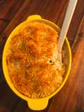 Spicy Baked Mac & Cheese with Wagyu Chorizo