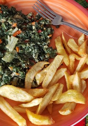 Una foto de Guiso de acelgas, especial para vegetarianos