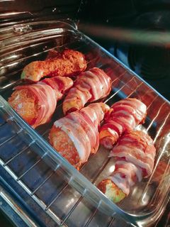 Foto de Coxinhas de Frango enroladas em Bacon